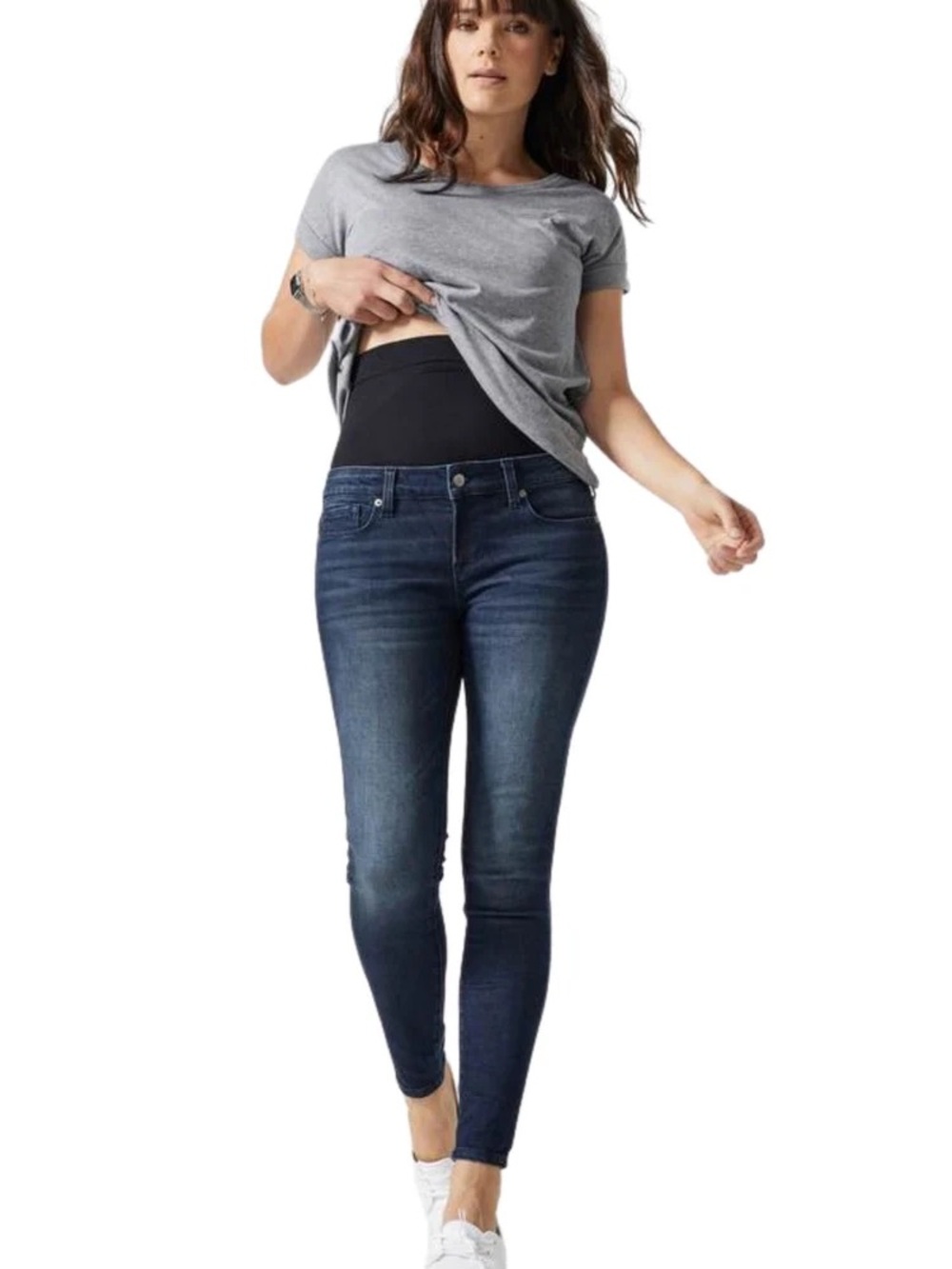 BLANQI Postpartum Support Skinny Jeans - Smoke Wash WOMENS 10